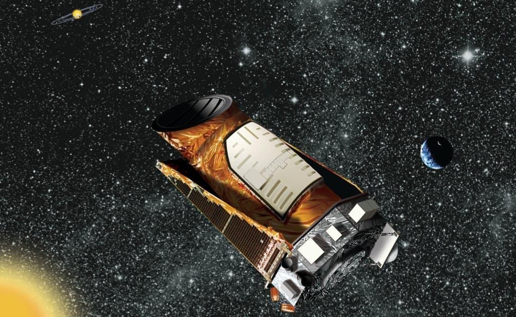 Astronomers Discovering New Worlds Through Space Telescope and Planet Detection Methods Illustration