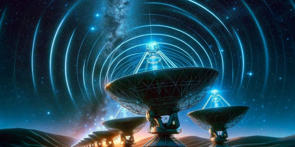 Modern Science Expanding Search for Extraterrestrial Life Using Space Telescope and Exoplanet Data Illustration